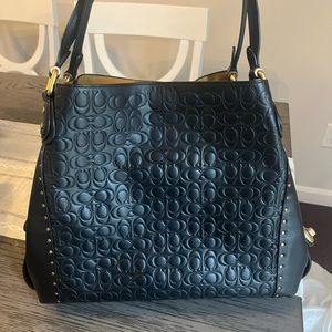 Black coach purse